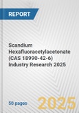 Scandium Hexafluoracetylacetonate (CAS 18990-42-6) Industry Research 2025: Global and Regional Market Trends 2019-2024 and Forecast to 2029- Product Image