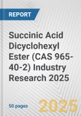 Succinic Acid Dicyclohexyl Ester (CAS 965-40-2) Industry Research 2025: Global and Regional Market Trends 2019-2024 and Forecast to 2029- Product Image
