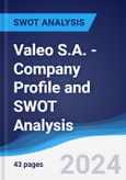 Valeo S.A. - Company Profile and SWOT Analysis- Product Image