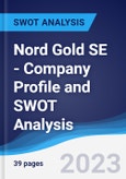 Nord Gold SE - Company Profile and SWOT Analysis- Product Image