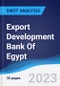 Export Development Bank Of Egypt - Strategy, SWOT and Corporate Finance Report - Product Thumbnail Image