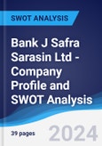 Bank J Safra Sarasin Ltd - Company Profile and SWOT Analysis- Product Image
