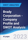 Brady Corporation - Company Profile and SWOT Analysis- Product Image