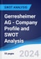 Gerresheimer AG - Company Profile and SWOT Analysis - Product Thumbnail Image