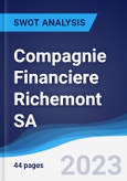 Compagnie Financiere Richemont SA - Strategy, SWOT and Corporate Finance Report- Product Image