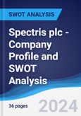 Spectris plc - Company Profile and SWOT Analysis- Product Image