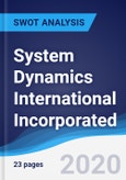 System Dynamics International Incorporated - Strategy, SWOT and Corporate Finance Report- Product Image
