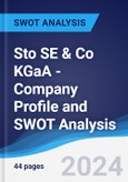Sto SE & Co KGaA - Company Profile and SWOT Analysis- Product Image