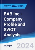 BAB Inc - Company Profile and SWOT Analysis- Product Image