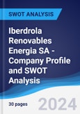 Iberdrola Renovables Energia SA - Company Profile and SWOT Analysis- Product Image