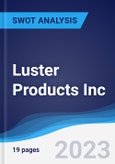 Luster Products Inc - Strategy, SWOT and Corporate Finance Report- Product Image