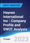 Haynes International Inc - Company Profile and SWOT Analysis - Product Thumbnail Image