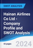 Hainan Airlines Co Ltd - Company Profile and SWOT Analysis- Product Image