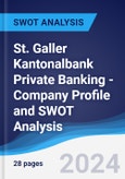 St. Galler Kantonalbank Private Banking - Company Profile and SWOT Analysis- Product Image