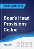 Boar's Head Provisions Co Inc - Strategy, SWOT and Corporate Finance Report- Product Image