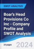 Boar's Head Provisions Co Inc - Company Profile and SWOT Analysis- Product Image
