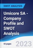 Umicore SA - Company Profile and SWOT Analysis- Product Image