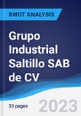Grupo Industrial Saltillo SAB de CV - Strategy, SWOT and Corporate Finance Report- Product Image