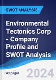 Environmental Tectonics Corp - Company Profile and SWOT Analysis- Product Image