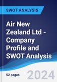 Air New Zealand Ltd - Company Profile and SWOT Analysis- Product Image