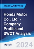 Honda Motor Co., Ltd. - Company Profile and SWOT Analysis- Product Image