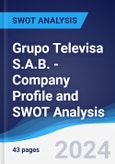 Grupo Televisa S.A.B. - Company Profile and SWOT Analysis- Product Image