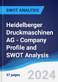 Heidelberger Druckmaschinen AG - Company Profile and SWOT Analysis- Product Image