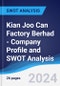 Kian Joo Can Factory Berhad - Company Profile and SWOT Analysis - Product Thumbnail Image