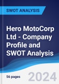 Hero MotoCorp Ltd - Company Profile and SWOT Analysis- Product Image