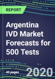 2020 Argentina IVD Market Forecasts for 500 Tests: Blood Banking, Cancer Diagnostics, Clinical Chemistry, Coagulation, Drugs of Abuse, Endocrine Function, Flow Cytometry, Hematology, Immunoproteins, Infectious Diseases, Molecular Diagnostics, TDM- Product Image