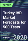 2020 Turkey IVD Market Forecasts for 500 Tests: Blood Banking, Cancer Diagnostics, Clinical Chemistry, Coagulation, Drugs of Abuse, Endocrine Function, Flow Cytometry, Hematology, Immunoproteins, Infectious Diseases, Molecular Diagnostics, TDM- Product Image