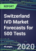 2020 Switzerland IVD Market Forecasts for 500 Tests: Blood Banking, Cancer Diagnostics, Clinical Chemistry, Coagulation, Drugs of Abuse, Endocrine Function, Flow Cytometry, Hematology, Immunoproteins, Infectious Diseases, Molecular Diagnostics, TDM- Product Image