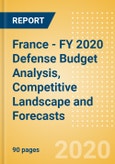 France - FY 2020 Defense Budget Analysis, Competitive Landscape and Forecasts- Product Image