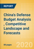 China's Defense Budget Analysis (FY 2020), Competitive Landscape and Forecasts- Product Image