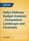Italy's Defense Budget Analysis (FY 2020), Competitive Landscape and Forecasts - Product Thumbnail Image