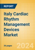 Italy Cardiac Rhythm Management Devices Market Outlook to 2025 - Cardiac Resynchronisation Therapy (CRT), Implantable Cardioverter Defibrillators (ICD), Implantable Loop Recorders (ILR) and Pacemakers- Product Image