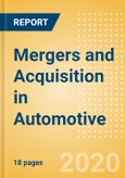 Mergers and Acquisition in Automotive - Thematic Research- Product Image