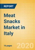Meat Snacks (Savory Snacks) Market in Italy - Outlook to 2024; Market Size, Growth and Forecast Analytics (updated with COVID-19 Impact)- Product Image