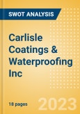 Carlisle Coatings & Waterproofing Inc - Strategic SWOT Analysis Review- Product Image