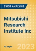 Mitsubishi Research Institute Inc (3636) - Financial and Strategic SWOT Analysis Review- Product Image