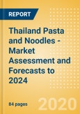 Thailand Pasta and Noodles - Market Assessment and Forecasts to 2024- Product Image