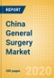 China General Surgery Market Outlook to 2025 - Access Instruments, Aesthetic Devices, Aesthetic Lasers and Energy Devices and Others - Product Thumbnail Image