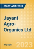 Jayant Agro-Organics Ltd (JAYAGROGN) - Financial and Strategic SWOT Analysis Review- Product Image