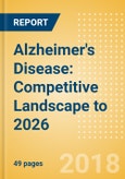 Alzheimer's Disease: Competitive Landscape to 2026- Product Image