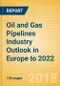 Oil and Gas Pipelines Industry Outlook in Europe to 2022 - Capacity and Capital Expenditure Forecasts with Details of All Operating and Planned Pipelines - Product Thumbnail Image