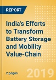 India's Efforts to Transform Battery Storage and Mobility Value-Chain- Product Image
