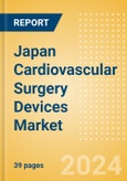 Japan Cardiovascular Surgery Devices Market Outlook to 2033 - Beating Heart Surgery Systems and Perfusion Disposables- Product Image