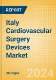 Italy Cardiovascular Surgery Devices Market Outlook to 2033 - Beating Heart Surgery Systems and Perfusion Disposables- Product Image