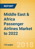 Middle East & Africa Passenger Airlines Market to 2022: Market Segments Sizing and Revenue Analytics- Product Image