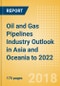 Oil and Gas Pipelines Industry Outlook in Asia and Oceania to 2022 - Capacity and Capital Expenditure Forecasts with Details of All Operating and Planned Pipelines - Product Thumbnail Image
